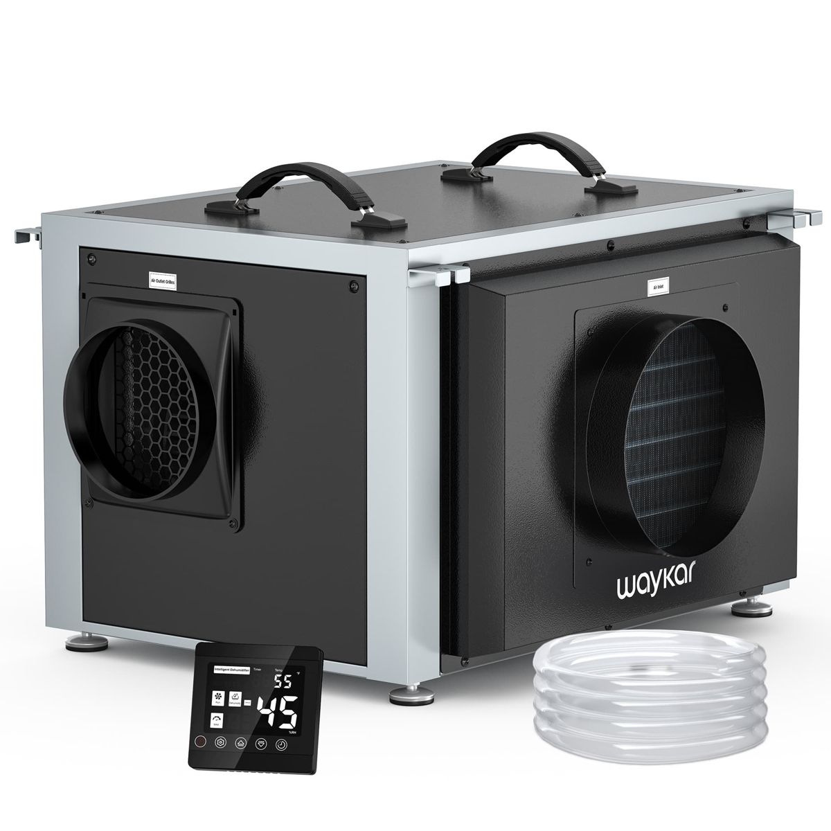 Waykar 125-Pint Dual Duct Crawlspace Dehumidifier with Pump – Waykar Dehumidifier Model #AFD2.0DPM