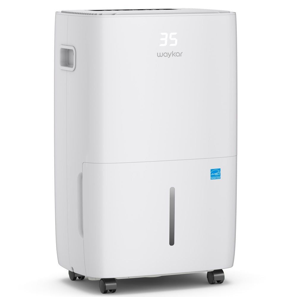 Waykar 130 Pints Dehumidifier with Drain Hose for Home with 2.04 Gal Water Tank