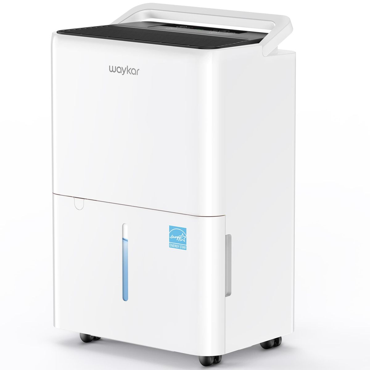 Waykar ENERGY STAR Dehumidifier for Home, Quiet Dehumidifier with Drain Hose for Basement, Bedroom & Bathroom, 30 Pint Dehumidifier