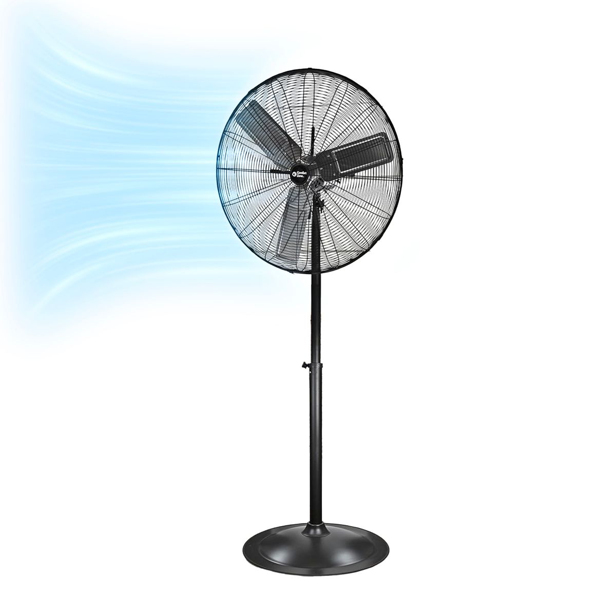 Comfort Zone 30" 3-Speed High-Velocity Industrial Pedestal Fan