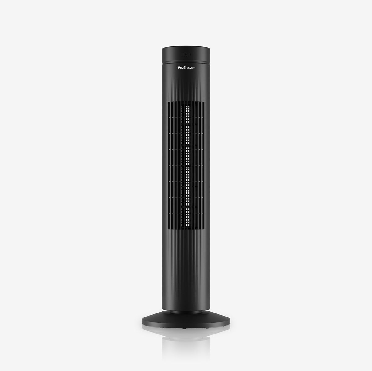 30" Oscillating Tower Fan with Touch Panel - Black