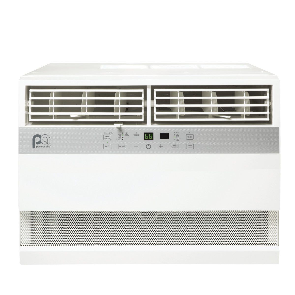 8,000 BTU 115V Cool/Heat Window Air Conditioner with 3,500 BTU Electric Heat, Follow-Me Remote Control