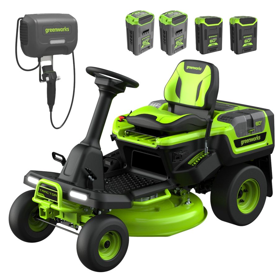 60V 30” CrossoverT Riding Lawn Tractor with (2) 8.0 Ah, (2) 4.0 Ah Batteries & 600-Watt Charger, CRT3061