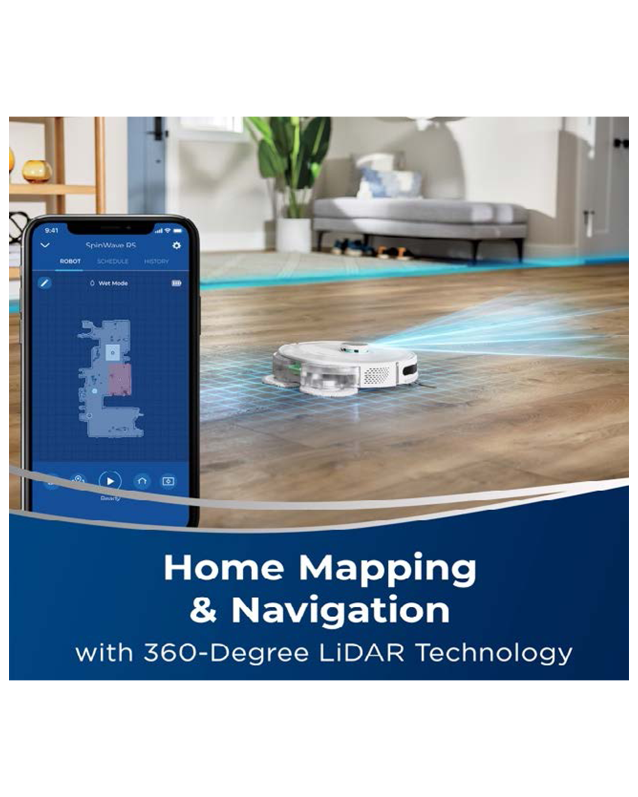 SpinWave R5 Robotic Mop & Vacuum