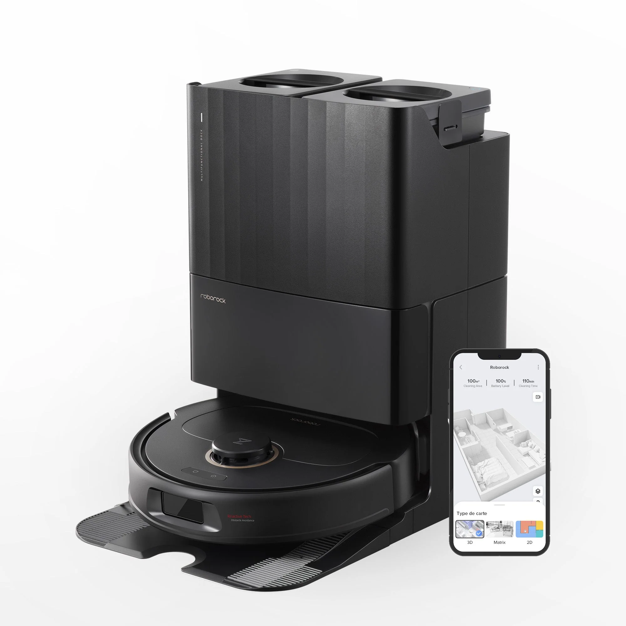 【Certified Refurbished 90% New】Roborock Qrevo Pro Robot Vacuum with Multifunctional Dock 2.0