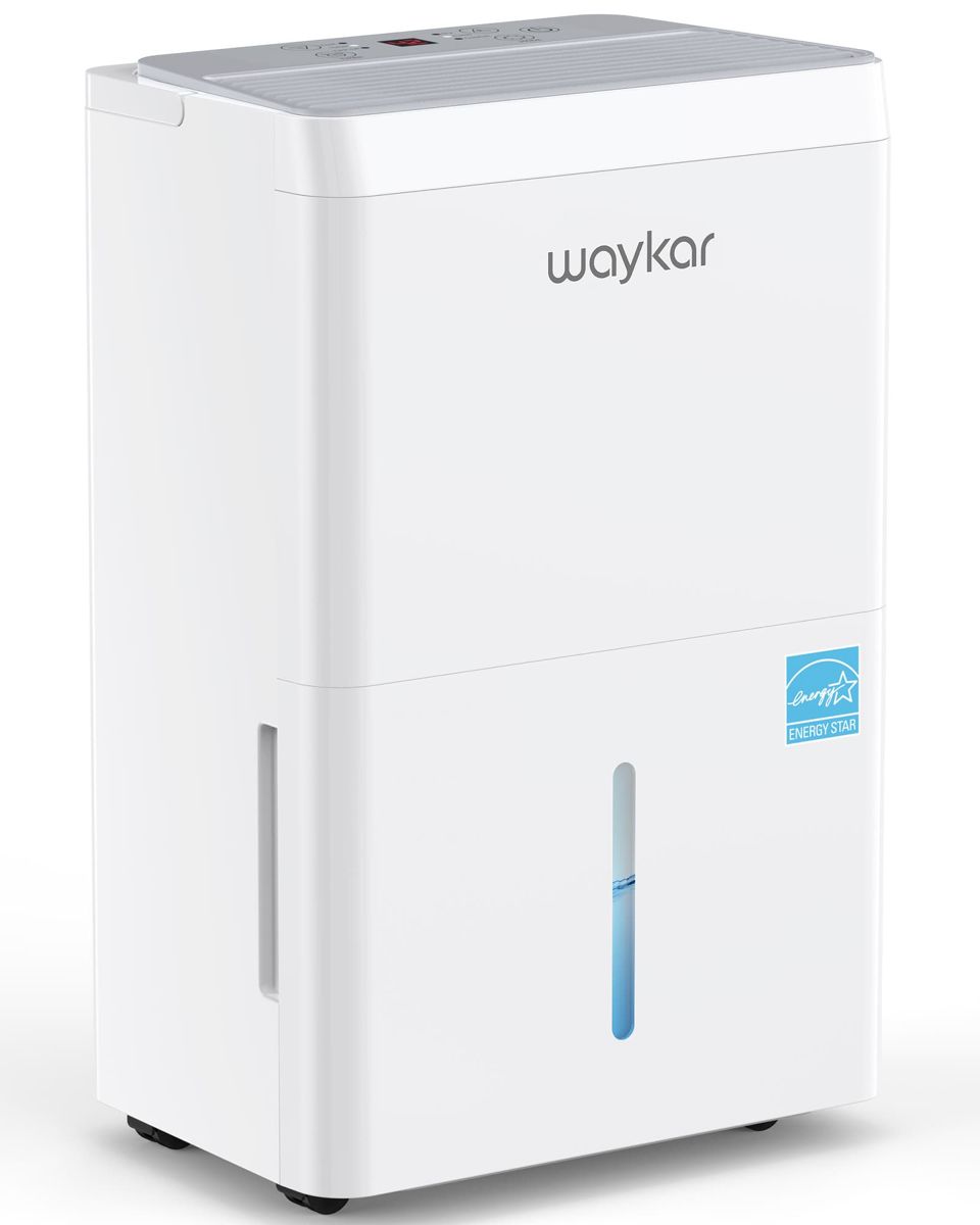 6000 Sq.Ft Energy Star Dehumidifier for Basement & Home, 120 Pint/Day with Drain Hose & Tank, Ultra Quiet (40 dB), Smart Auto Comfort Mode