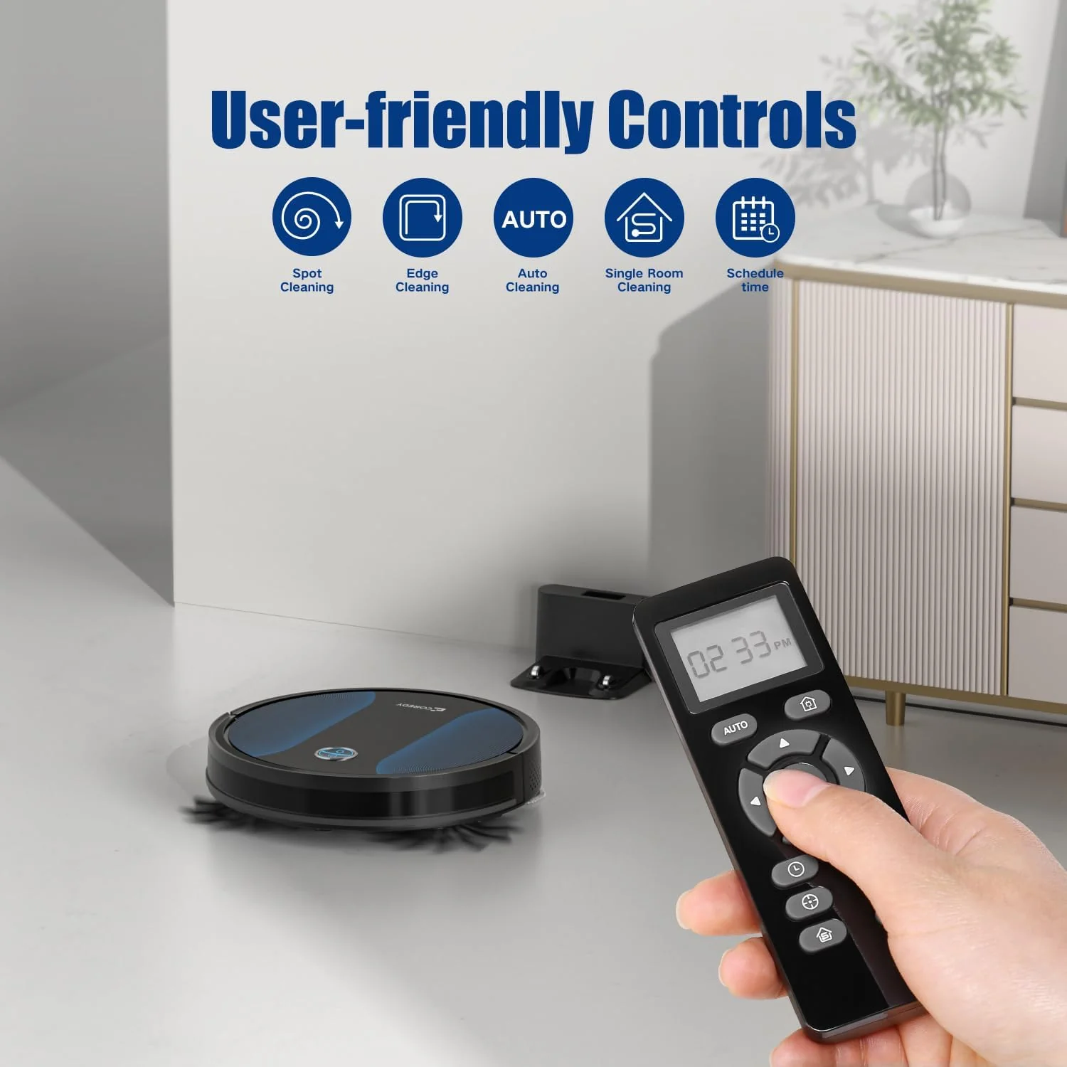 [Factory Overstock]-Coredy R550 Ultra Robot Vacuum Cleaner, 2200Pa Strong Suction