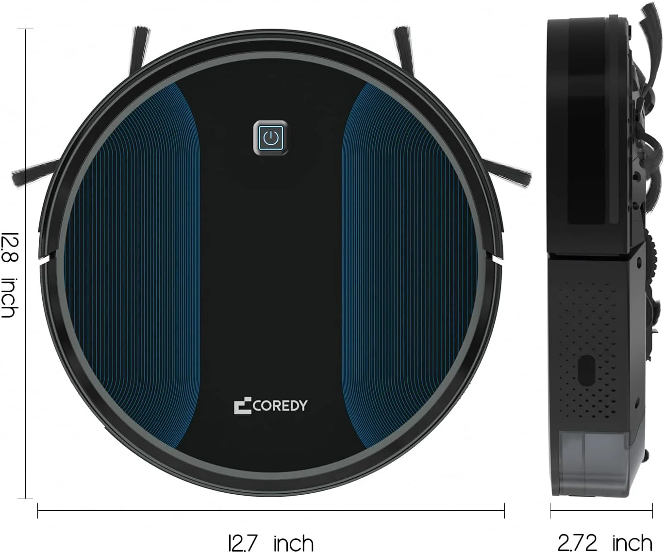 [Factory Overstock]-Coredy R550 Ultra Robot Vacuum Cleaner, 2200Pa Strong Suction
