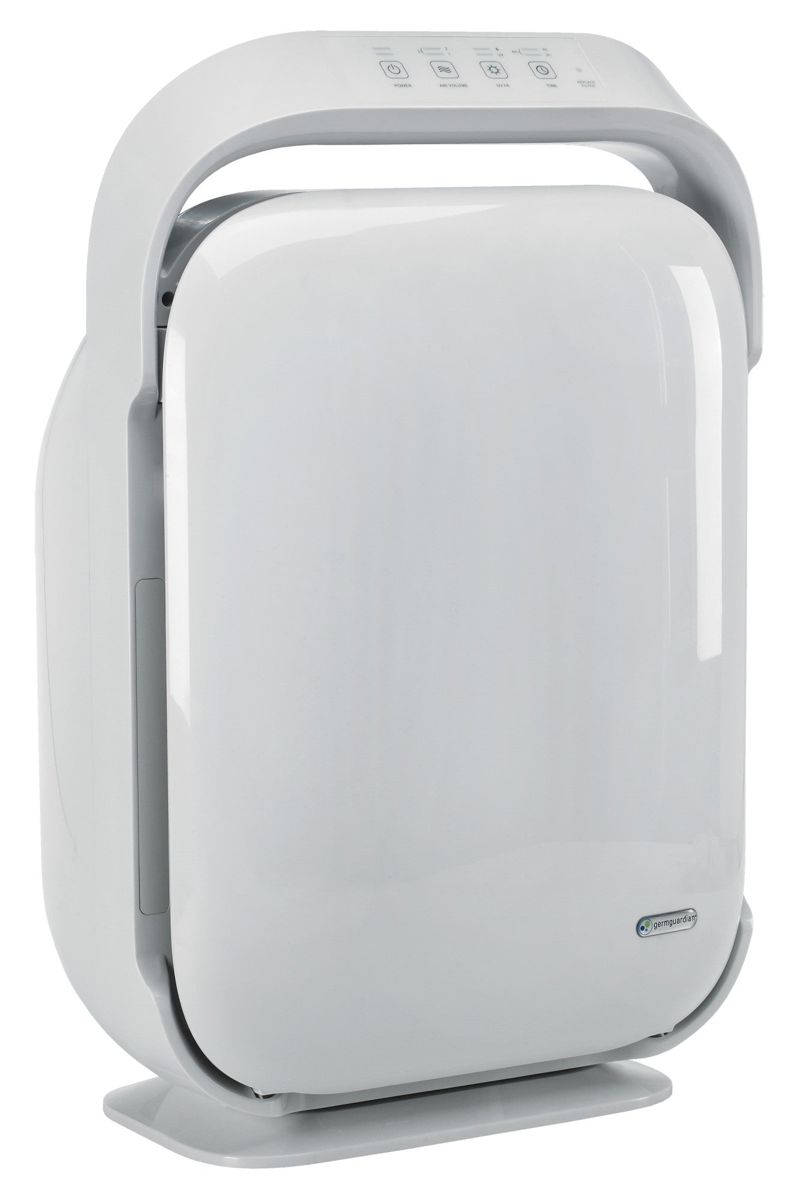 GermGuardian AC9200 HEPA PURE™ 27" Console Air Purifier (3-speed 4-stage UV-C filtration, white)