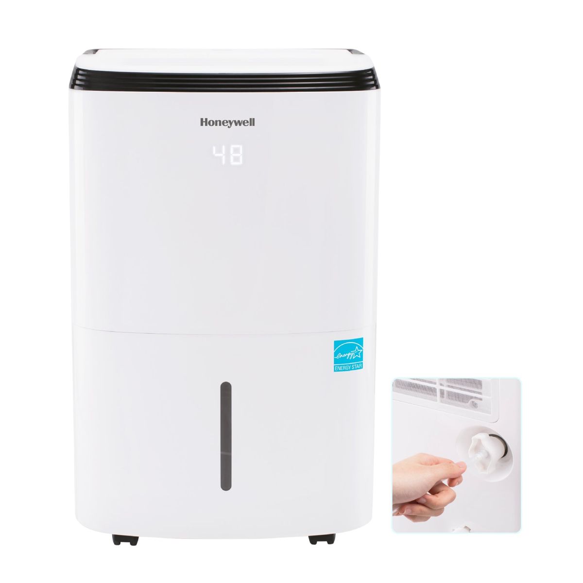 Honeywell TP70PWKN 50 Pint (70 Pint 2019 DOE Standard) Energy Star Dehumidifier with Pump