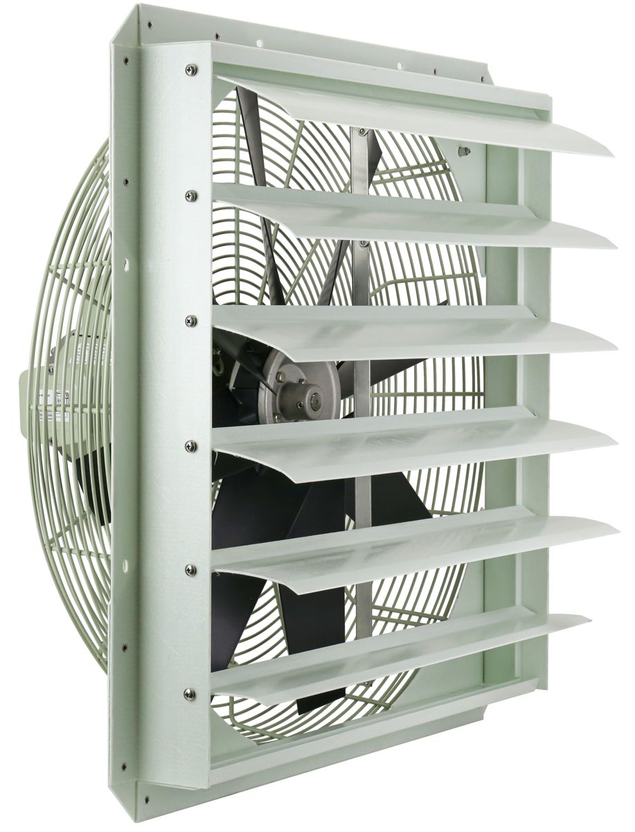 ILG8SF24S-CR - iLiving 24-Inch Corrosion Resistance Shutter Exhaust Fan, Single Speed