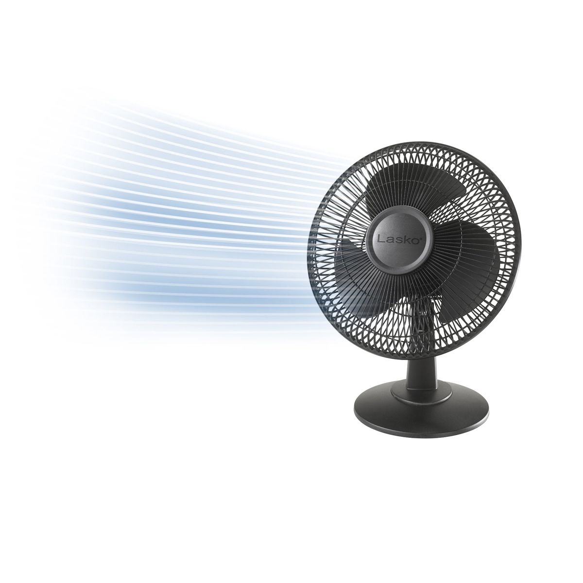 Lasko 12" Table Fan: Oscillating, 3-Speed, Tilting Head