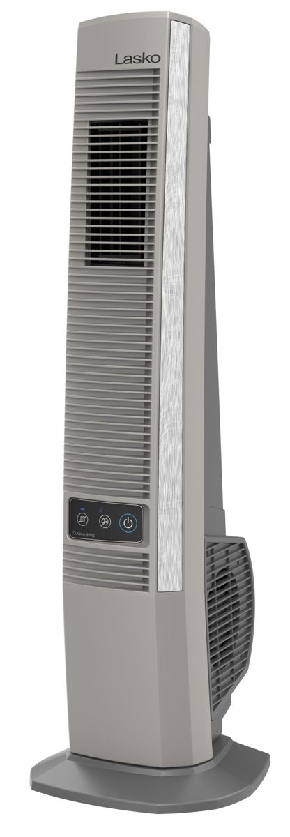 Lasko 42" Outdoor Tower Fan: Oscillating, 4-Speed, Brown