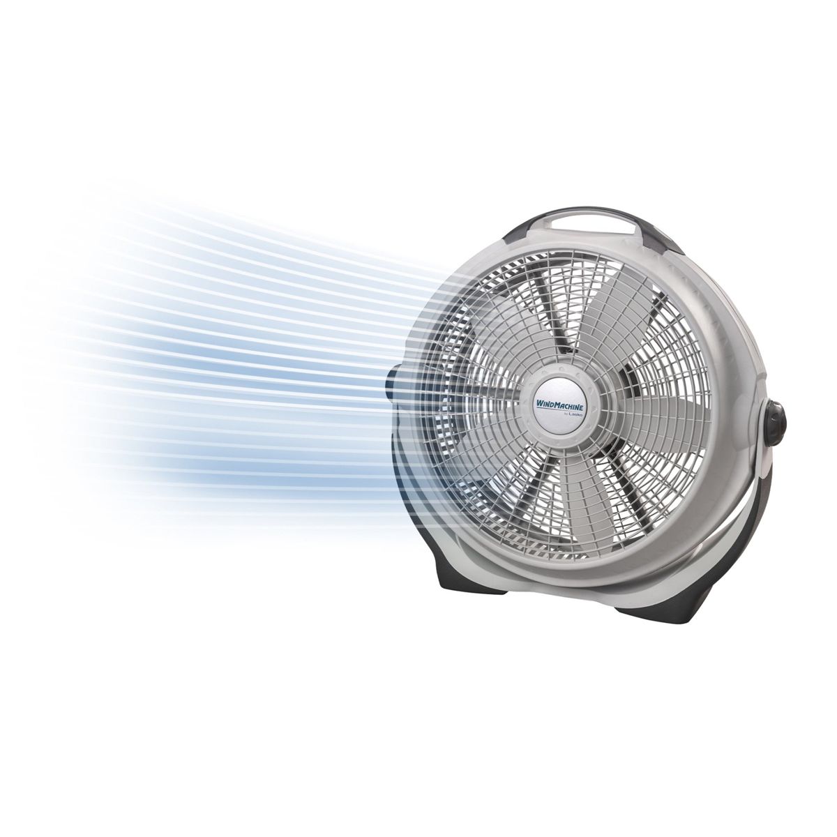 Lasko Wind Machine 20" Air Circulator Fan: 3-Speed, Pivoting, Gray