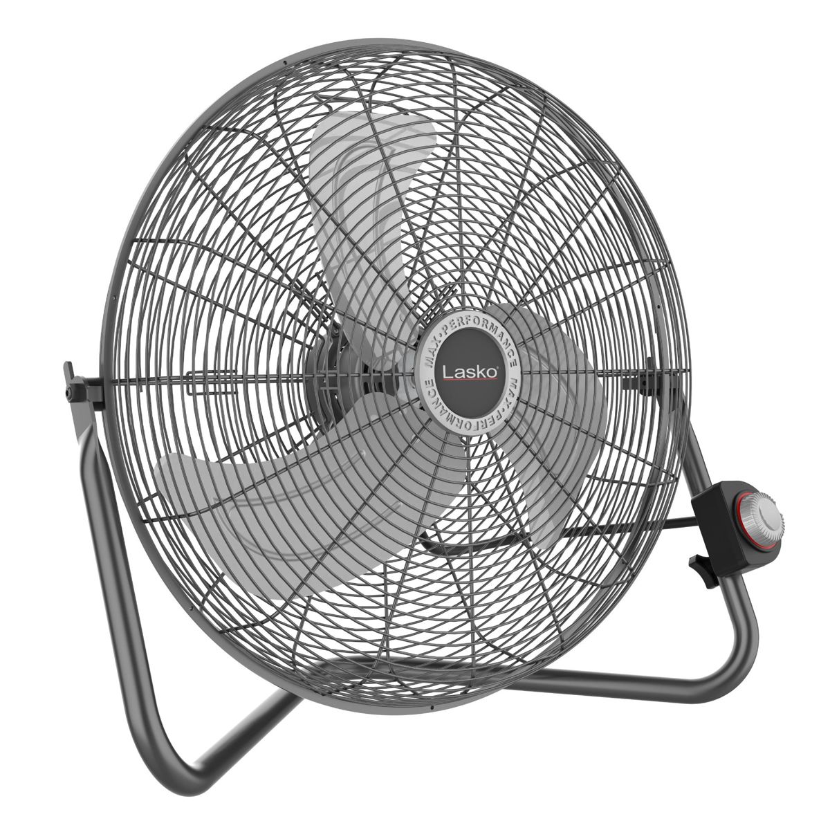 Lasko 20" High Velocity Floor Fan: Wall Mount, 3-Speed, Pivoting, Silver