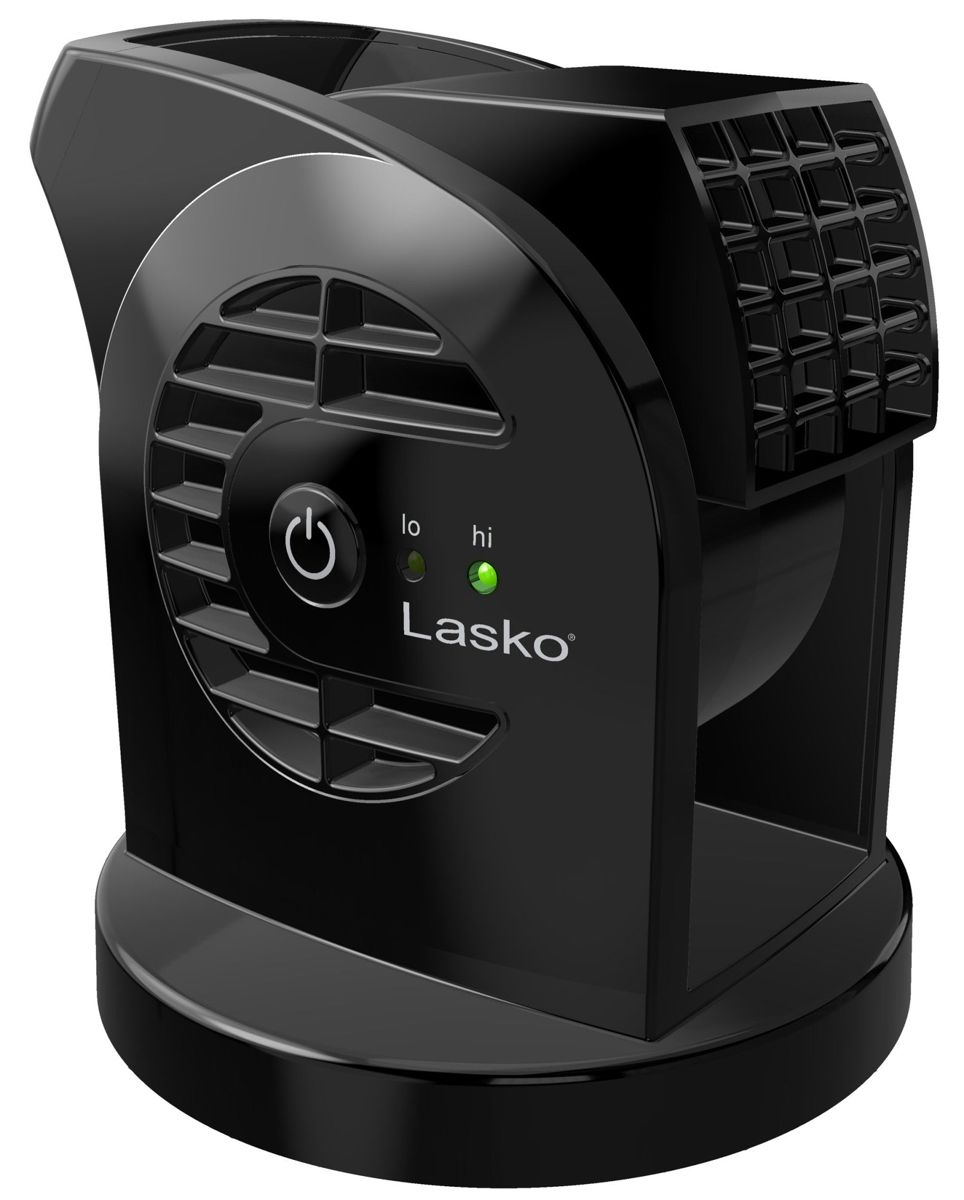 Lasko MyCool 6" Mini USB DC Blower Fan: 2-Speed, Pivoting, Black