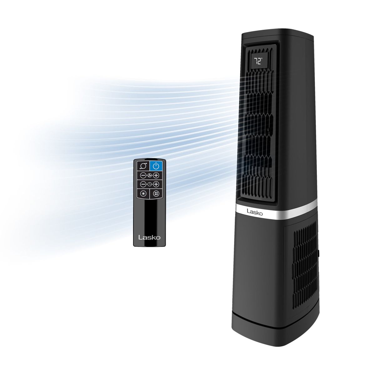 Lasko Stratus 35" DC Tower Fan: Oscillating, 12-Speed, High Velocity, Remote