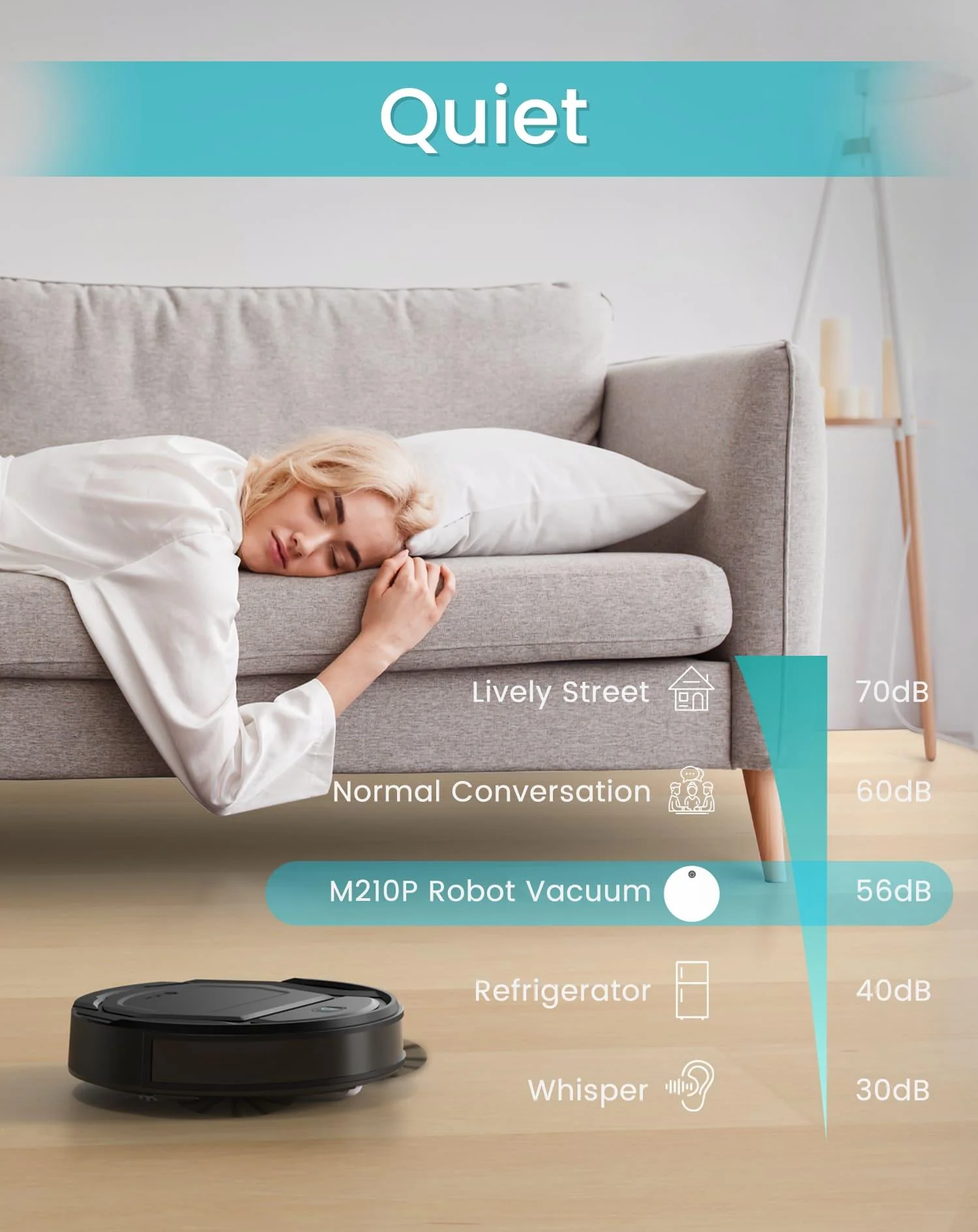 Lefant Robot Vacuum M210 Pro+ Black