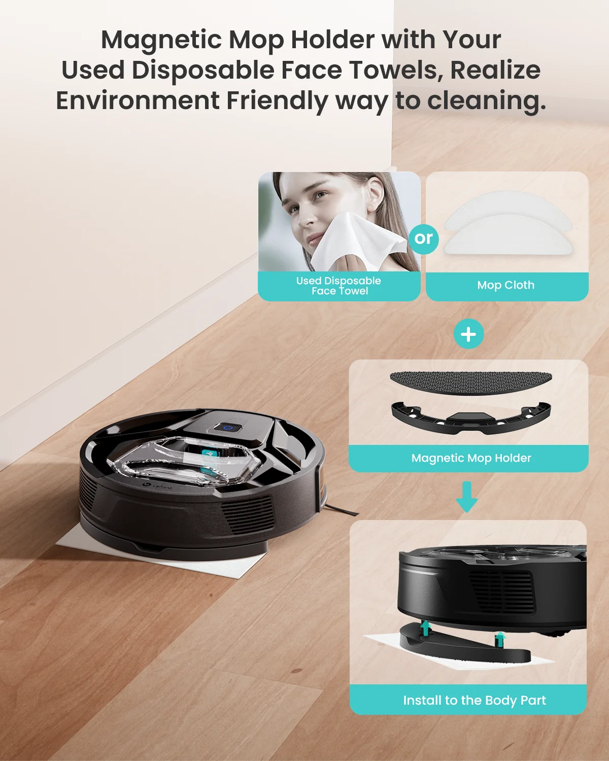 Lefant Robot Vacuum M320 Black
