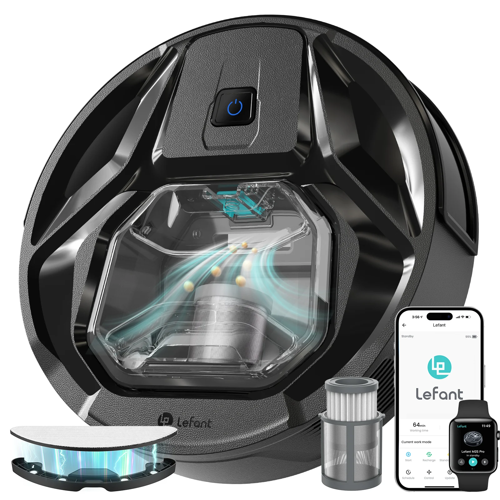 Lefant Robot Vacuum M320 Black