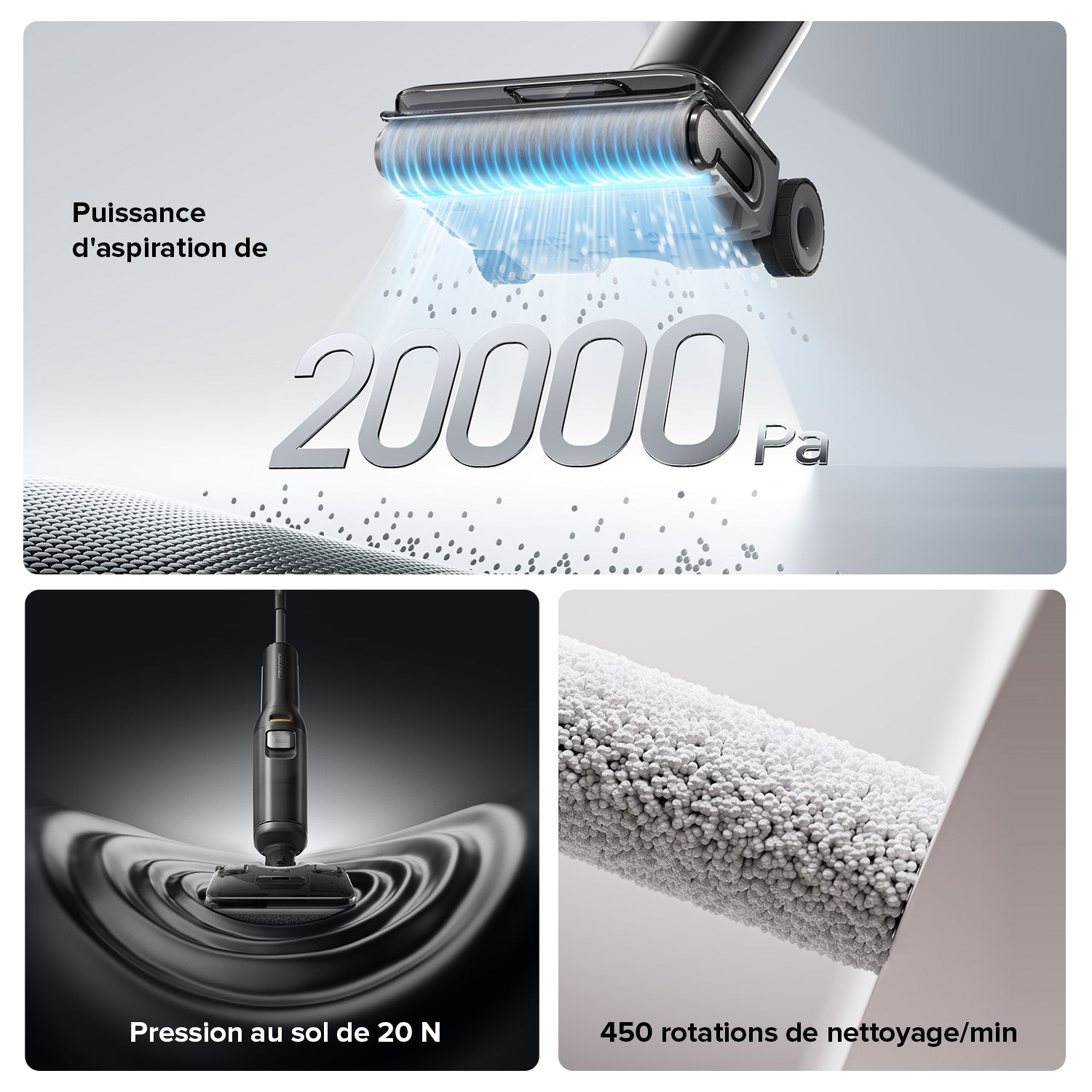 Roborock F25 ALT aspirateur laveur sans fil sec et humide