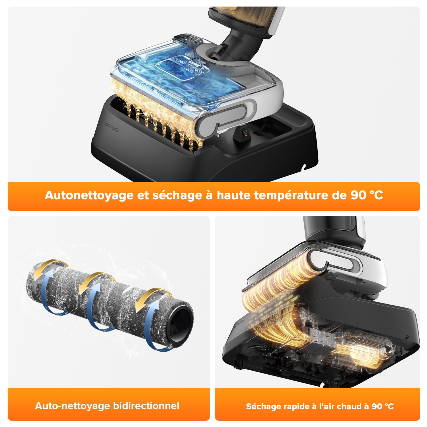 Roborock F25 LT aspirateur laveur sans fil sec et humide
