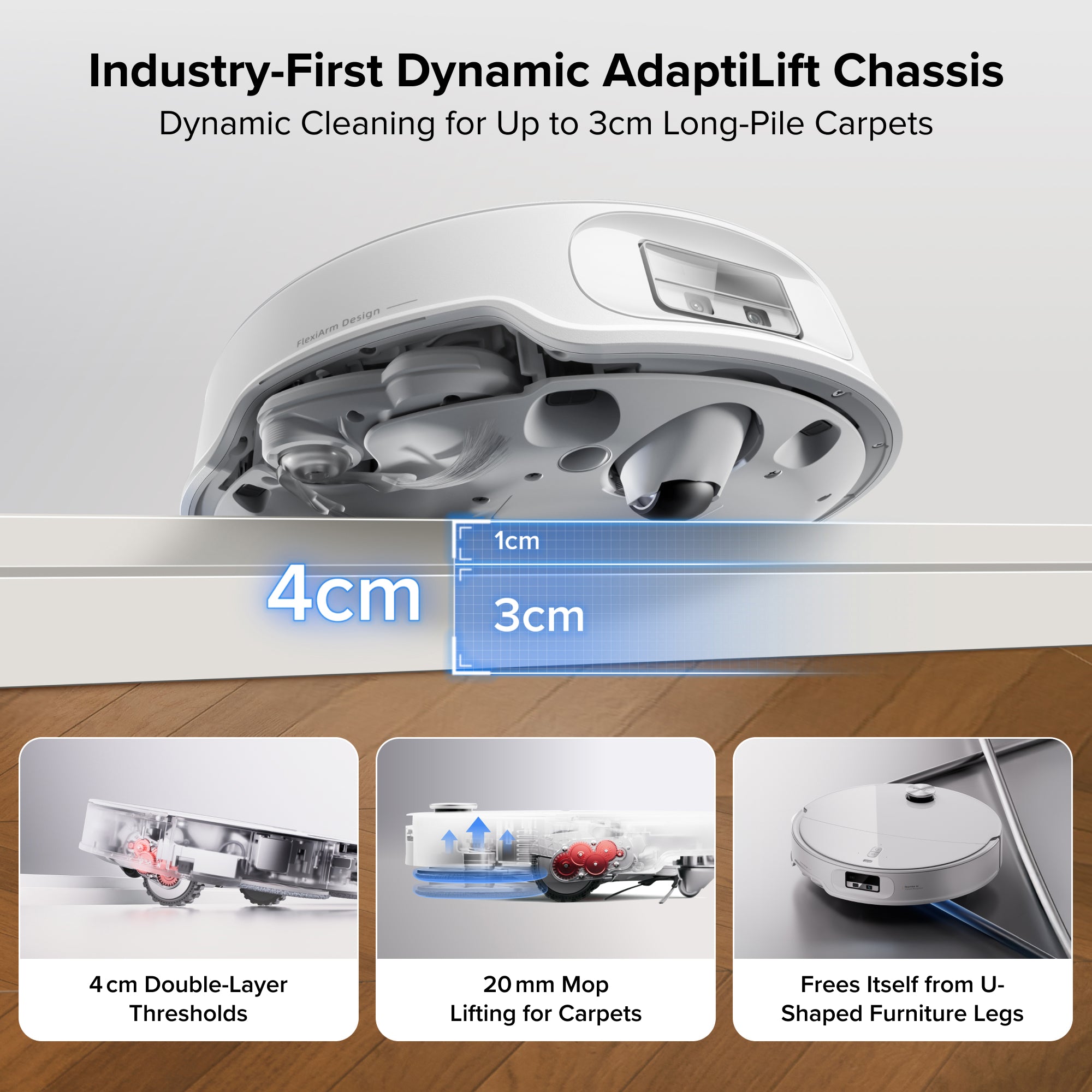 Roborock Qrevo Curv 2 Pro Robot Vacuum & Mop, 25,000 Pa Suction, Zero-Tangle, 100°C Hot Water Wash, Self-Cleaning, Smart Obstacle Avoidance, Auto Drying,