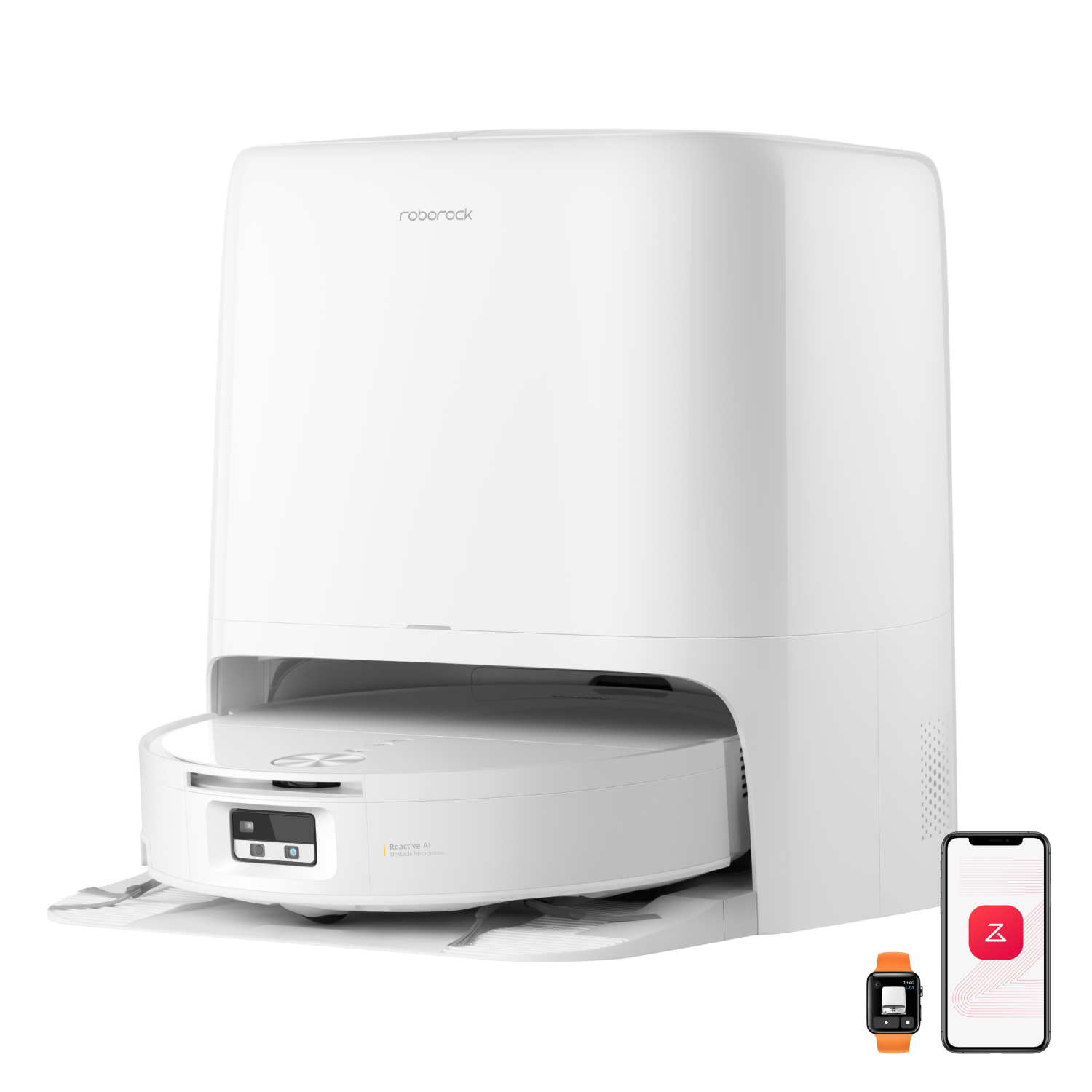 Roborock Qrevo Edge 2 Flow Walzenmopp-Saugroboter mit unter Druck stehendem, selbstreinigendem SpiraFlow 2.0-System