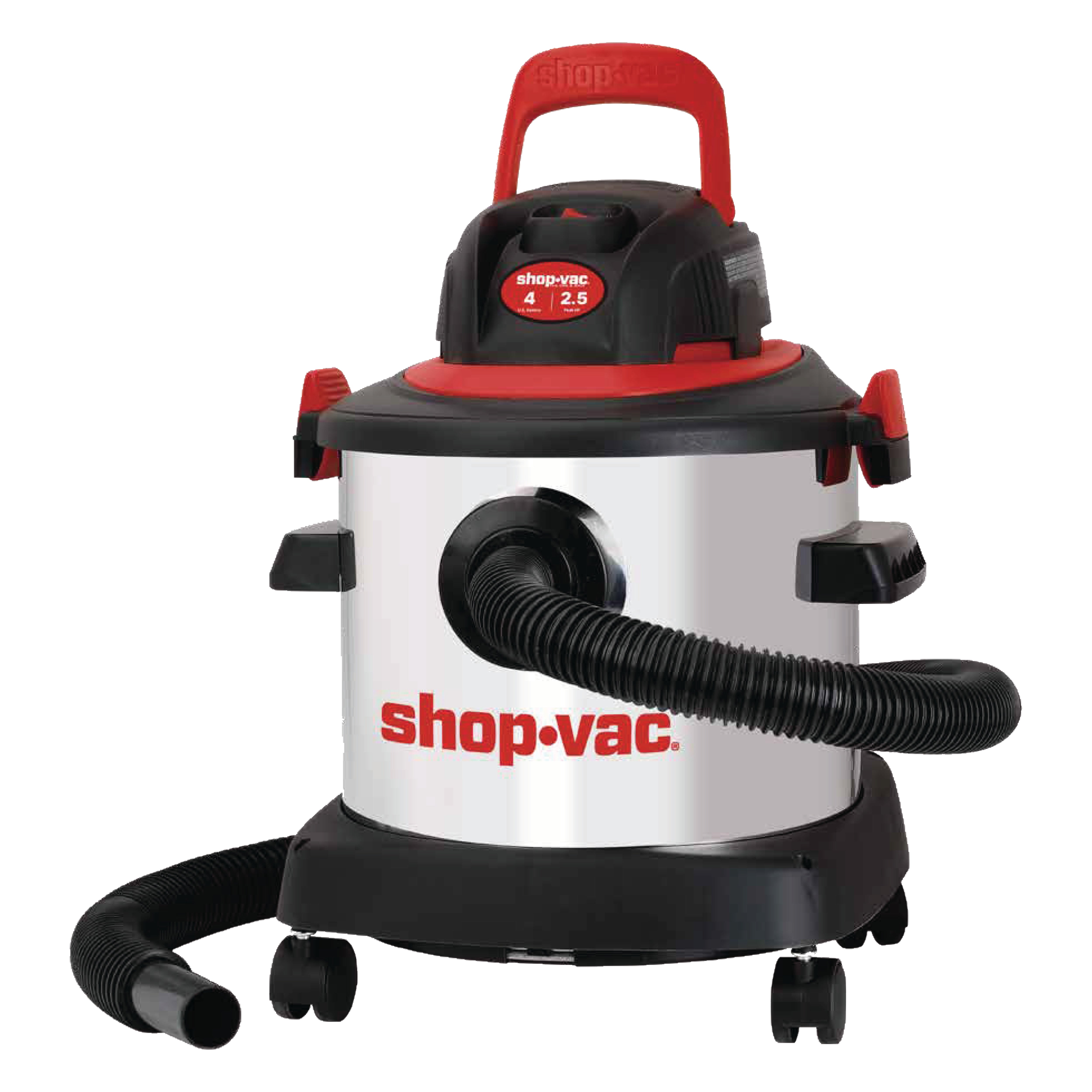 Shop-Vac® 4 Gallon 2.5 Peak HP Stainless Steel Wet/Dry Vac