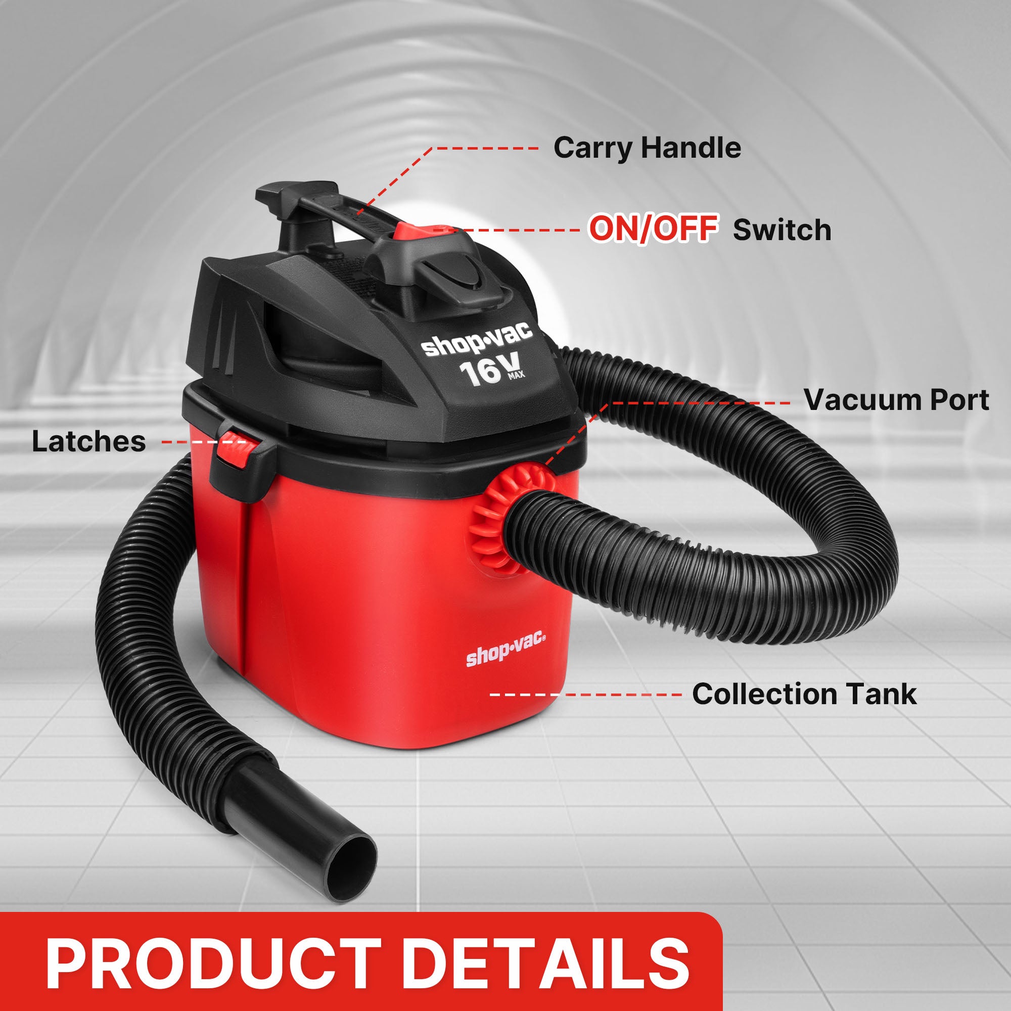 Shop-Vac® Cordless 1 Gallon Wet/Dry Vac