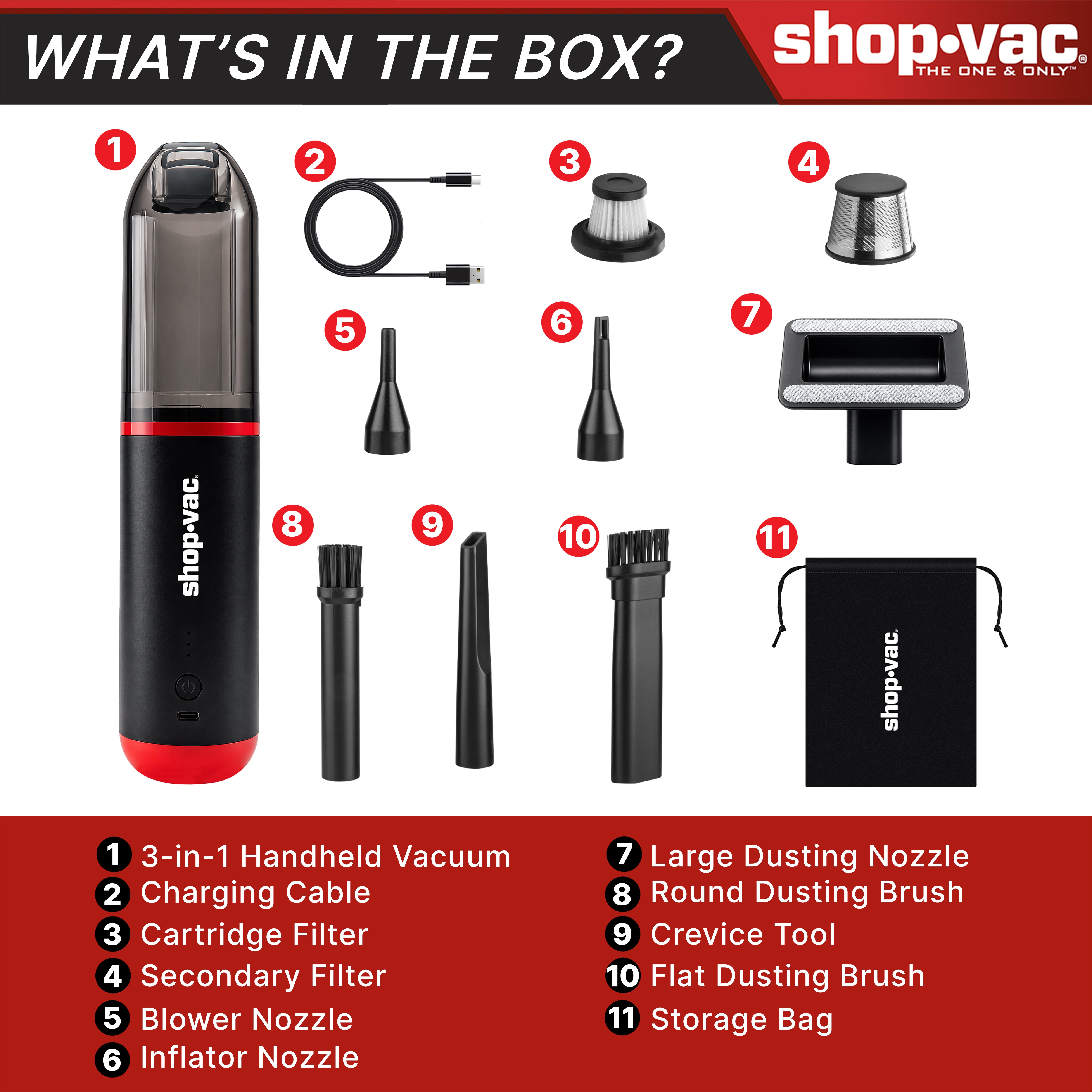 Shop-Vac® Cordless Mini Car Vacuum