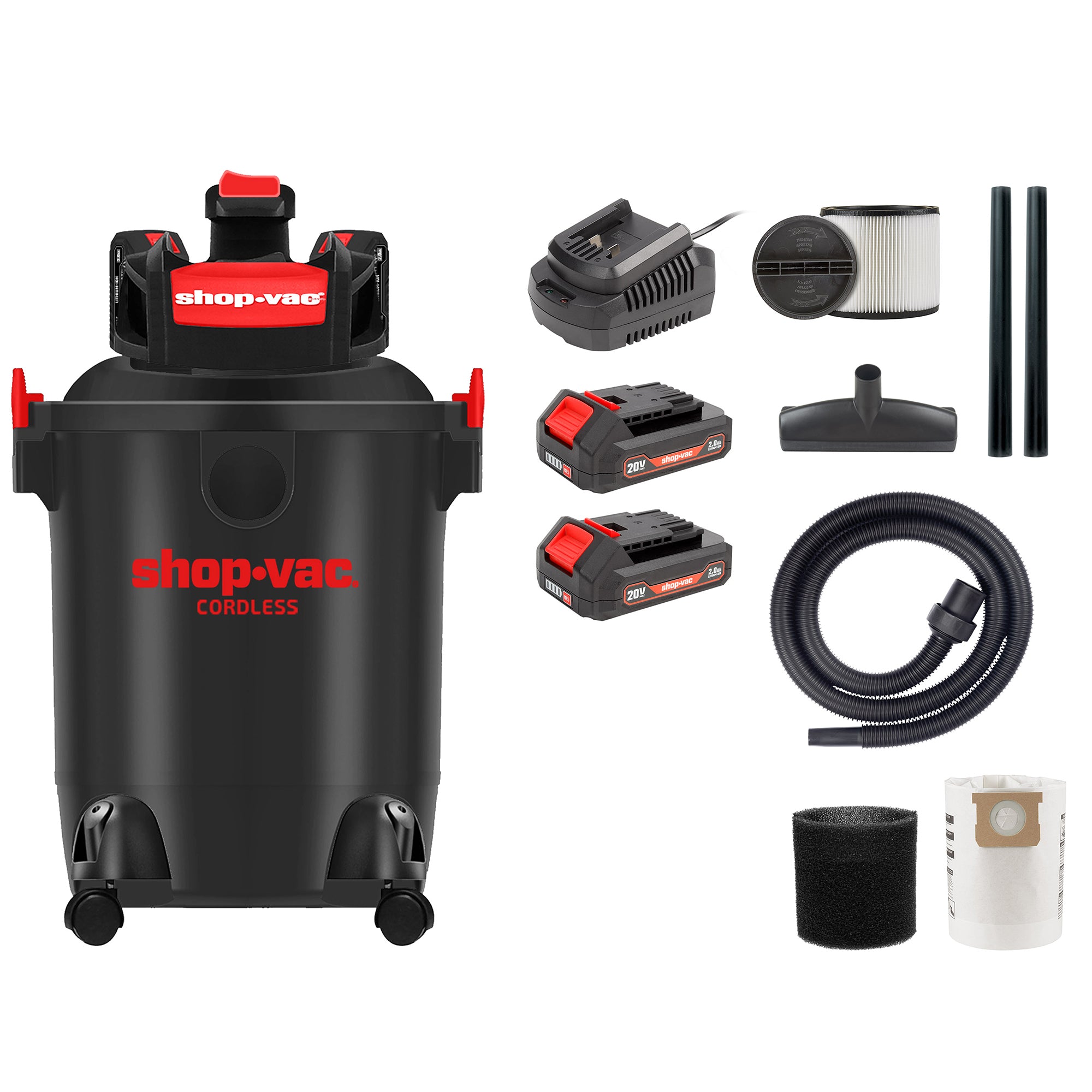 Shop-Vac® Rechargeable 20V Cordless 10 Gallon Lithium-Ion Wet/Dry Vac