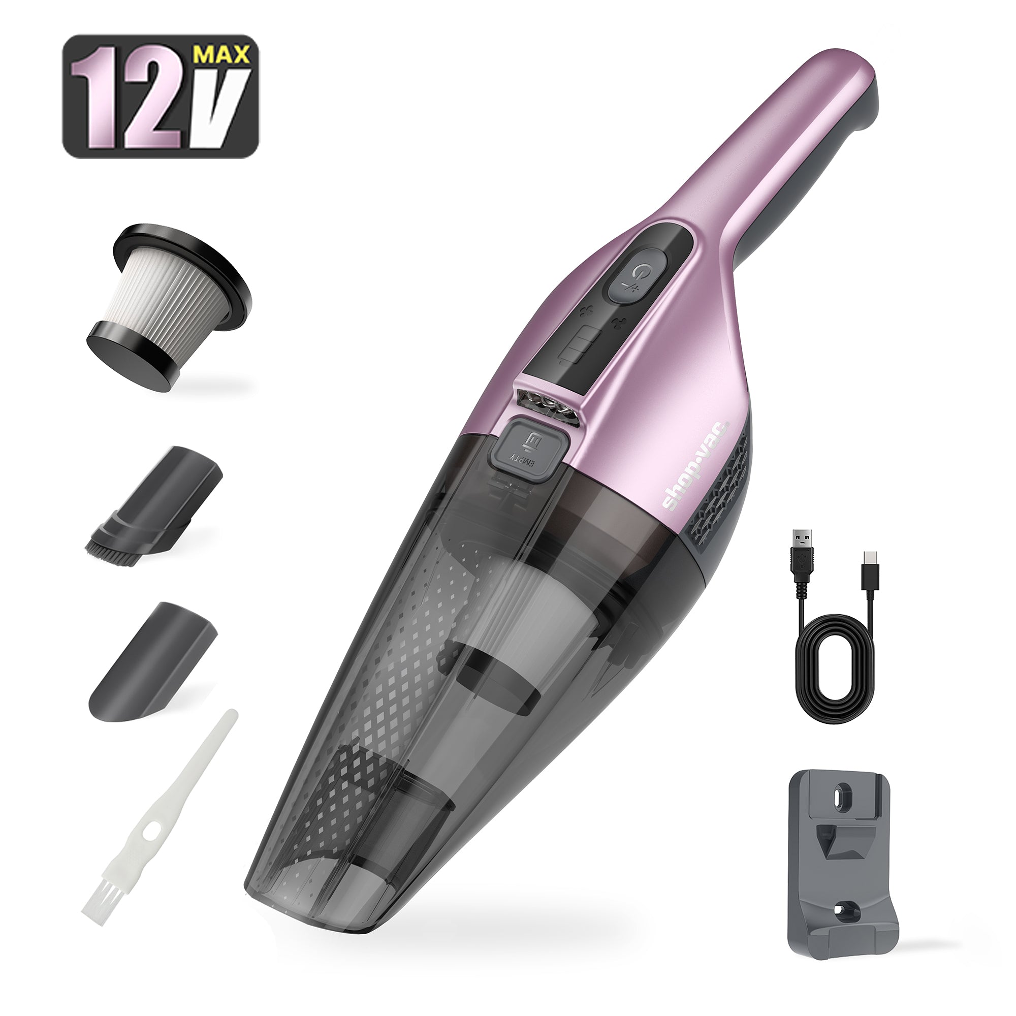 Shop-Vac® S1 12V Handheld Cordless Vacuum - Purple