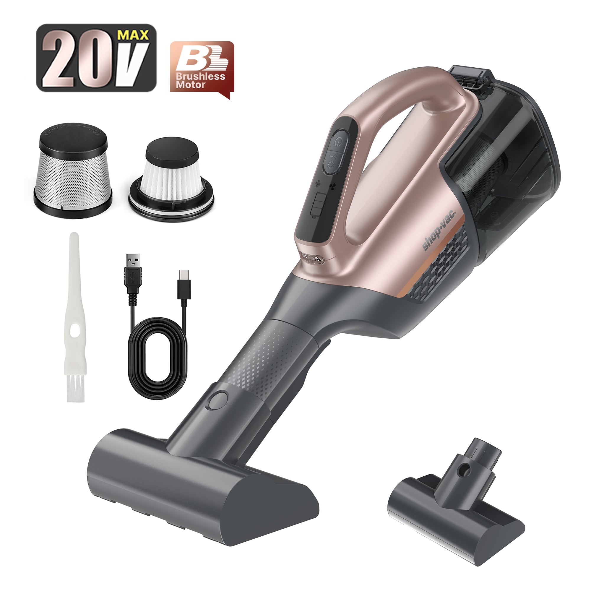 Shop-Vac® S4 20V Cordless Handheld Vacuum - Champagne