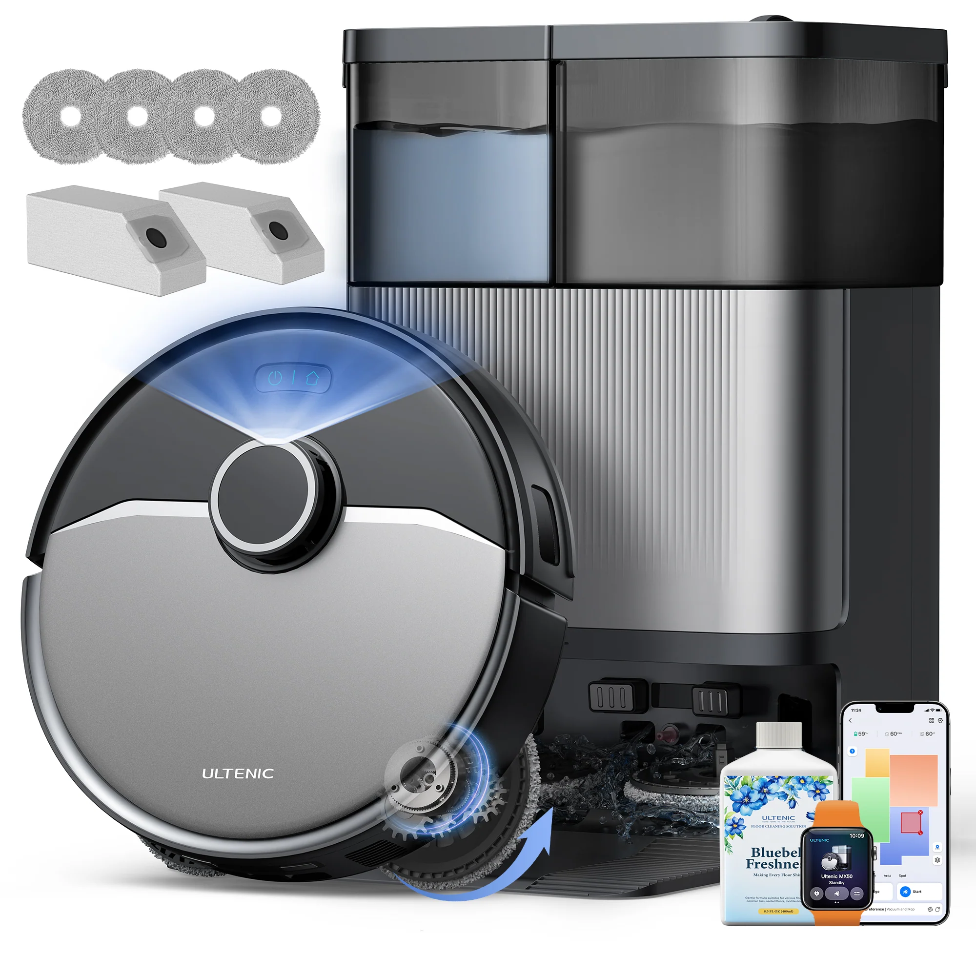 Ultenic MX50 Robot Vacuum Cleaner with Mop