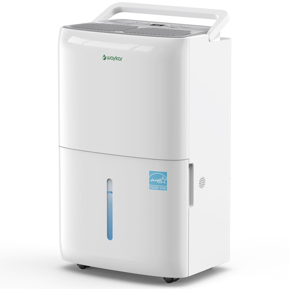 Waykar 80 Pint Dehumidifier, for Basements & Home up to 5000 Sq Ft, Portable Quiet Dehumidifier with Continuous Drain, Auto Defrost, 25 Pint DOE Energy Star